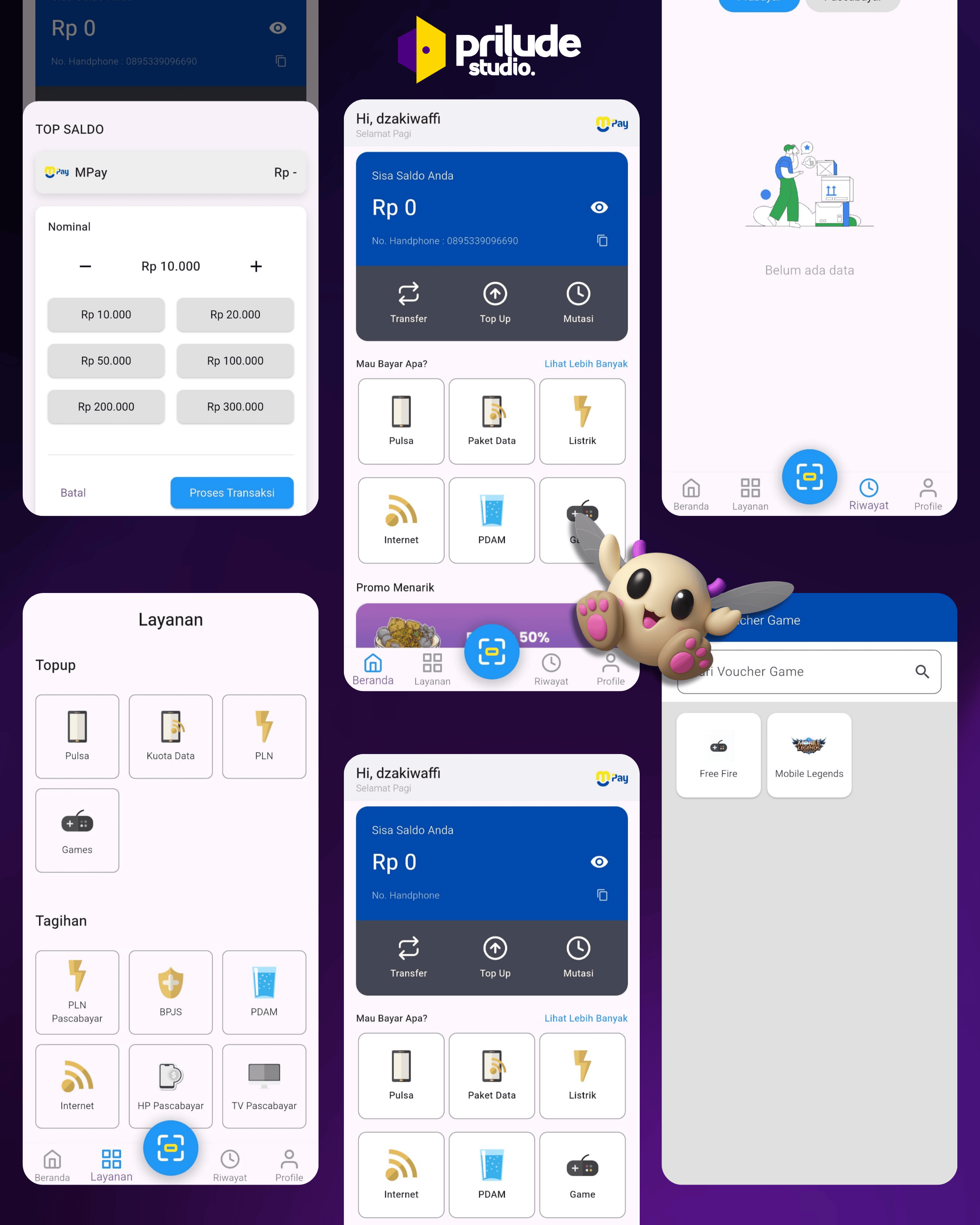 Aplikasi PPOB Dan Pembayaran Digital Lengkap.